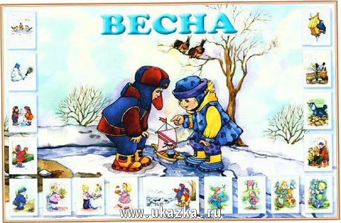 Признаки весны для детей в детском саду. Детям о весне для дошкольников.