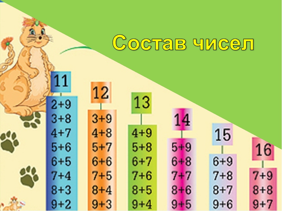 Состав числа 13 картинка