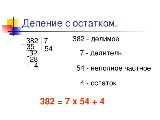 Деление многозначного числа с остатком 4 класс перспектива презентация