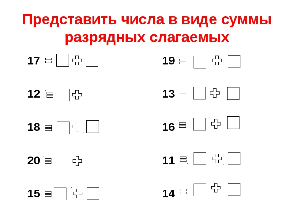 Двузначные числа от 10 до 20 1 класс перспектива презентация