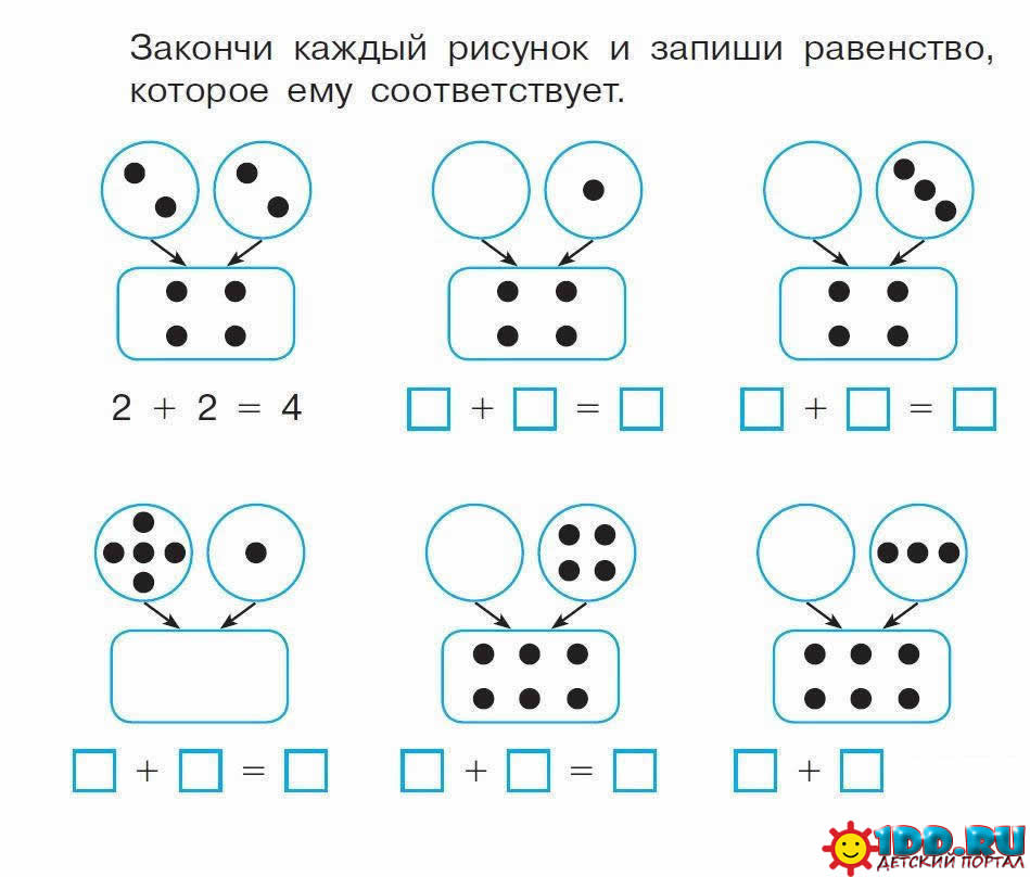 Схемы по математике для дошкольников