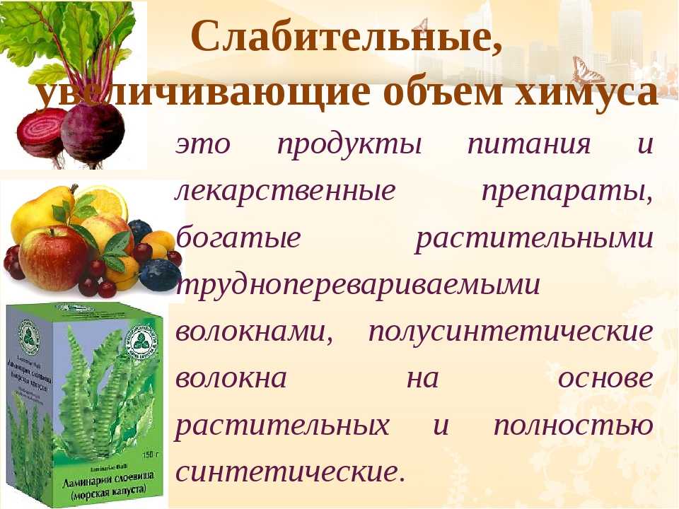 Продукты которые слабят кишечник взрослого при запоре