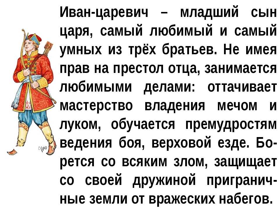 Характер Ивана царевича.