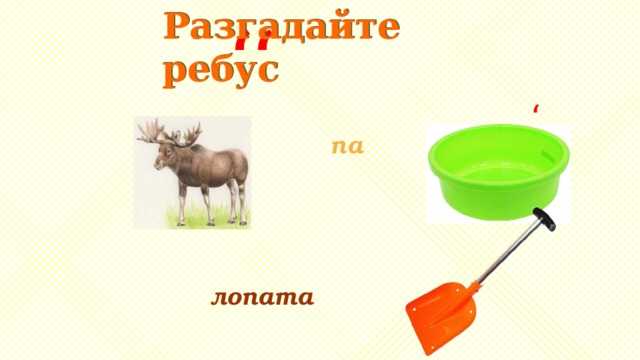 Словарное слово лопата в картинках