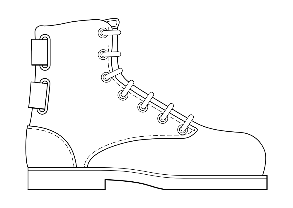 Ботинки рисунок для детей