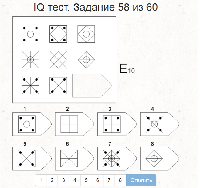 Тест на айкью картинки