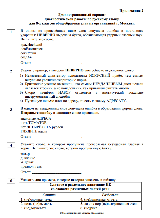 Мцко демоверсия. Демонстрационный вариант диагностической работы. Диагностическая работа по русскому. Диагностическая работа для учащихся 8 классов по русскому. Демонстрационная работа по русскому языку для 8 классов.