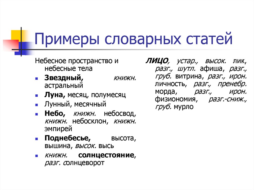 Пять статей. Словарная статья пример. Примеры словарных статей. Пример из словарной статьи. Привести пример словарной статьи.