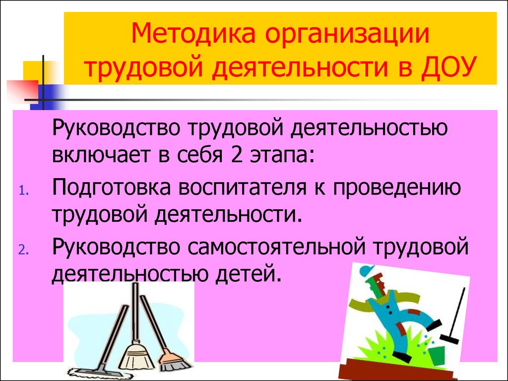 Организация трудовой деятельности. Методика проведения трудовой деятельности в детском саду. Методы организации трудовой деятельности в ДОУ. Методы руководства трудовой деятельности дошкольников. Методика организации трудовой деятельности дошкольников в ДОУ.