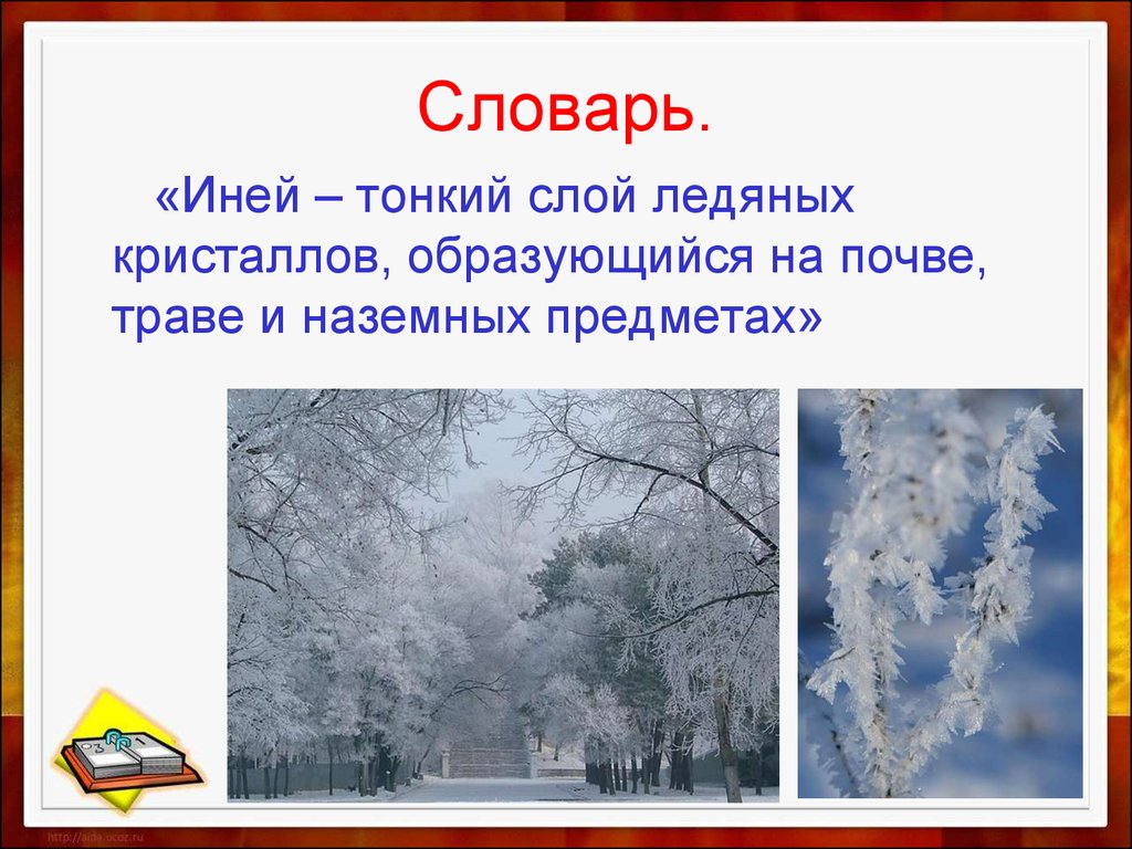 Иней текс. Иней словарное слово. Иней для презентации. Значение слова иней. Иней словарь.