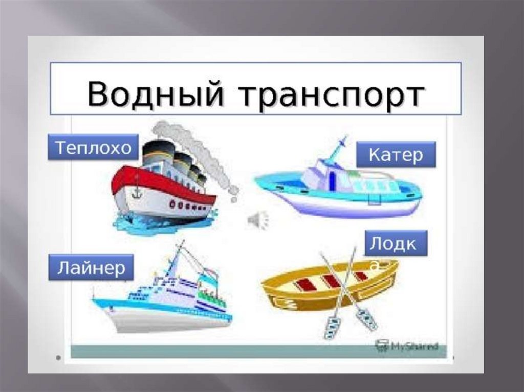 Водный транспорт рисунок