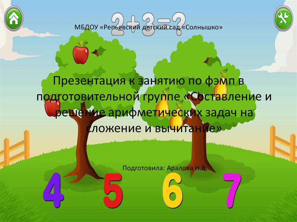Игровая презентация для дошкольников по математике