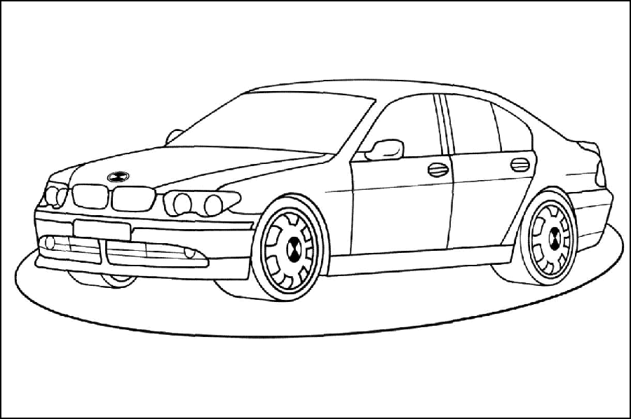 Рисунки машин для раскраски для детей распечатать