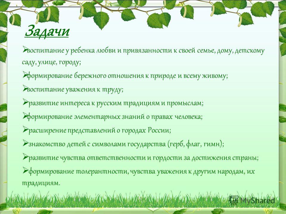 Формирование у детей дошкольного возраста ценностного отношения к родной природе проект