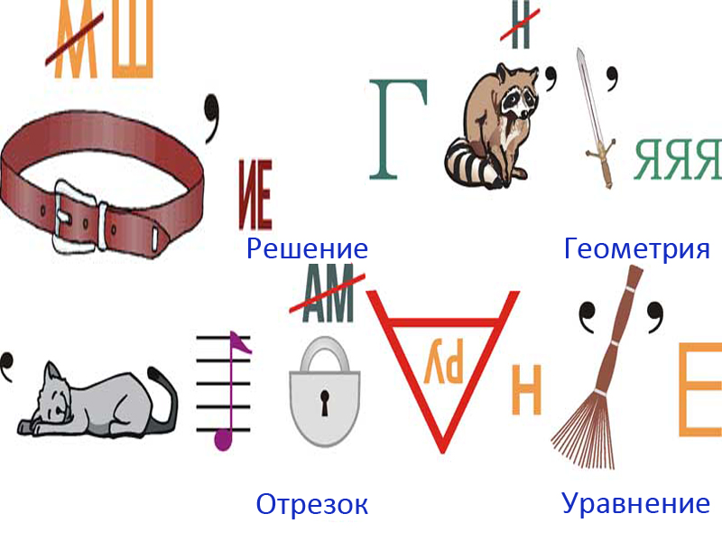 Картинки для ребусов по математике