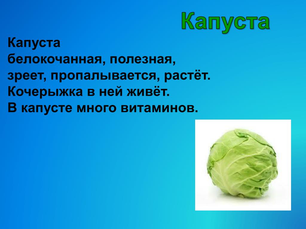 Включи капуста