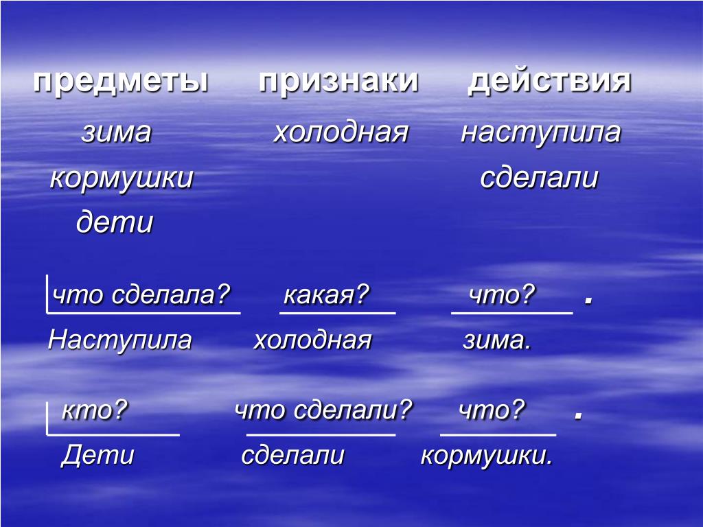 Признаки предметов 2. Признак действия. Признаки зимы предметы. Презентация предметы, действия признаки. Признак предмета и признак действия.