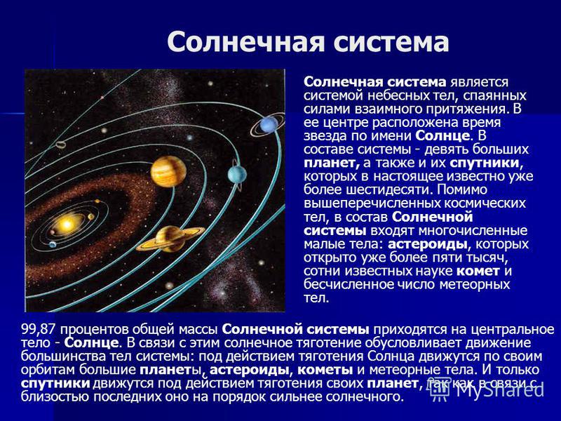 Презентация на тему планеты солнечной системы 10 класс