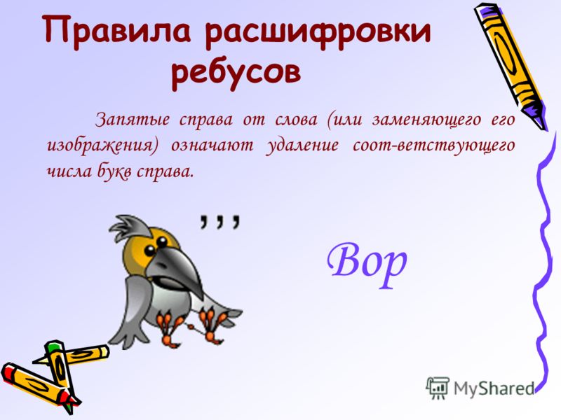 Как разгадать ребус с запятыми и картинками. Ребусы с запятыми. Правила расшифровки ребусов. Запятая снизу в ребусе. Что означают запятые в ребусах.