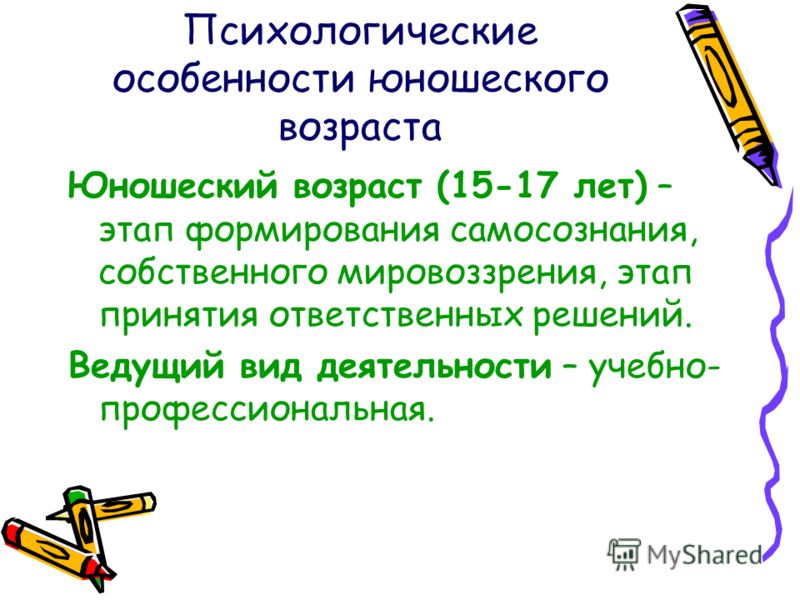 Личностное развитие в юношеском возрасте презентация