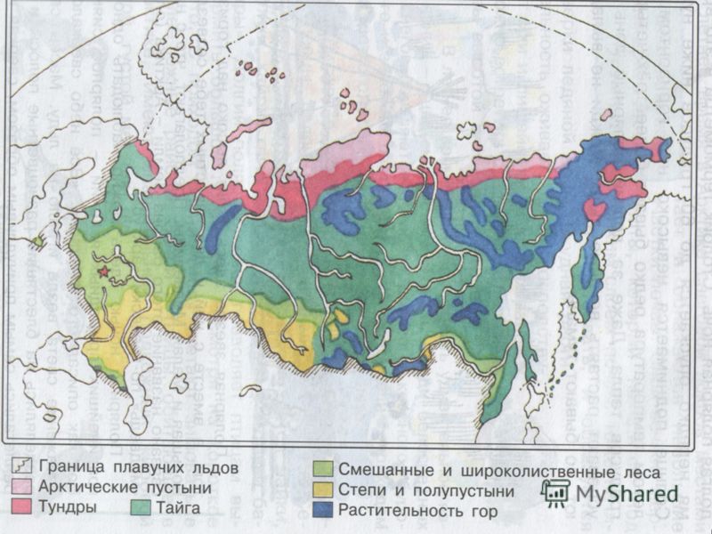 Карта природных зон греции