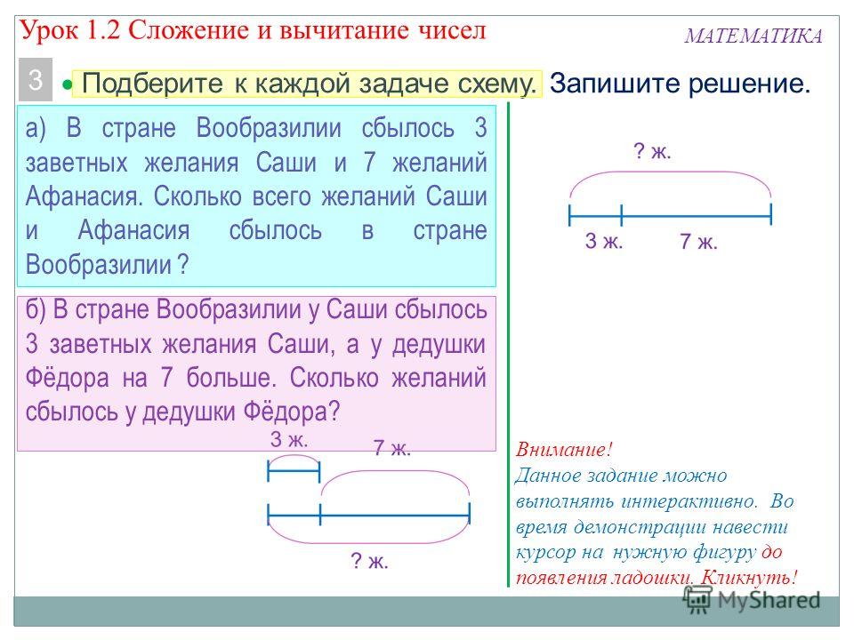 Схема в задаче