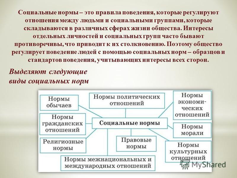 Как называются установленные в обществе правила образцы поведения людей