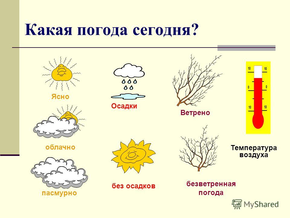 План описание погоды