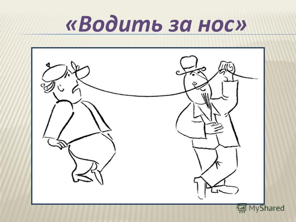 Нос смысл. Водить за нос. Водить за нос фразеологизм. Водить за нос рисунок. Иллюстрация к фразеологизму водить за нос.