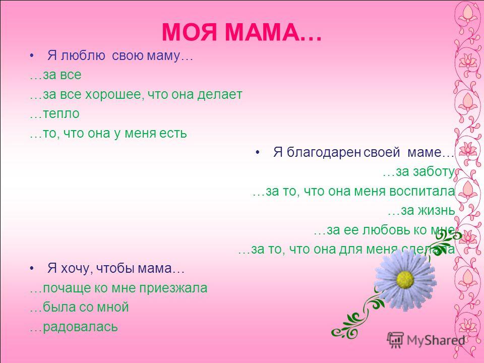 Мама задержалась в городе основная мысль. Свою маму. За что люблю маму.