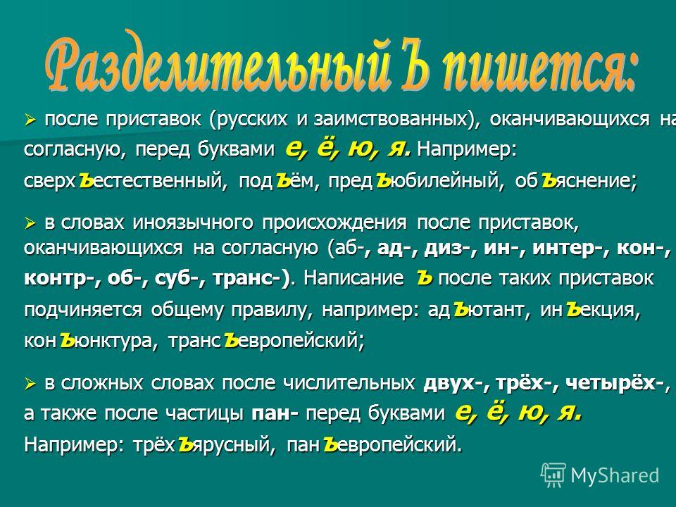 Приставки оканчивающиеся на согласную букву. После заимствованных приставок. Ъ после заимствованных приставок. Слова с и после иноязычных приставок. После приставок на согласный перед буквами.