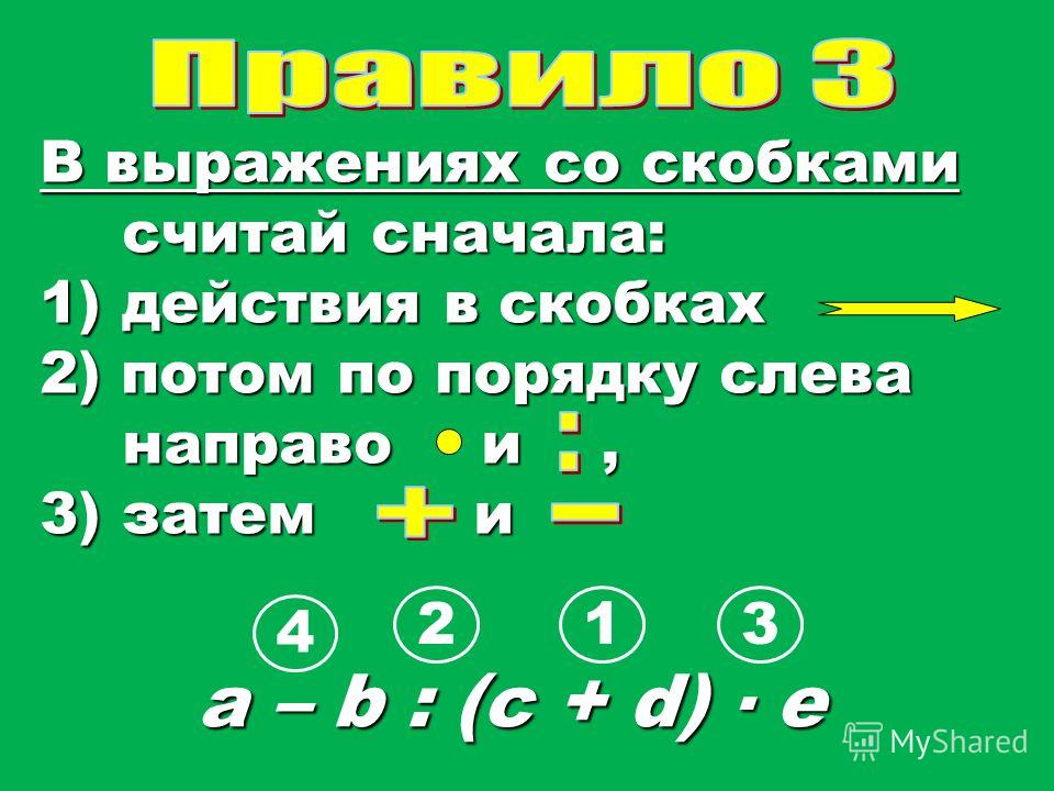 Порядок действий в выражениях без скобок 2 класс петерсон презентация