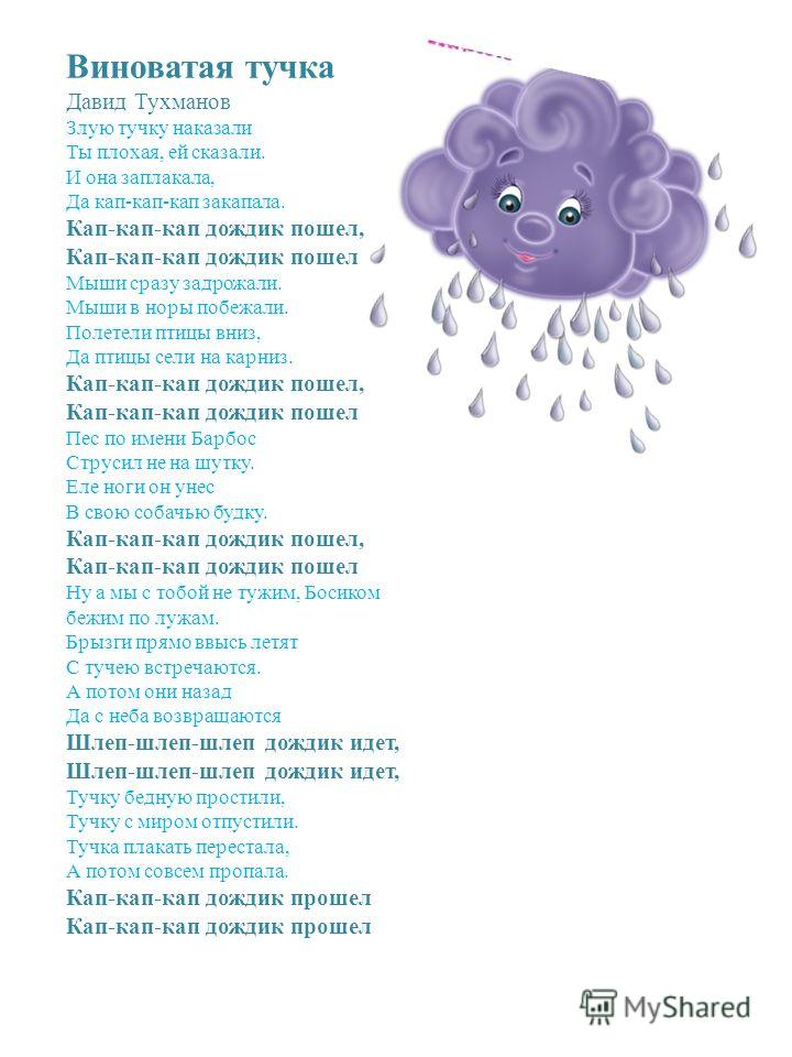 Веселый дождь песня