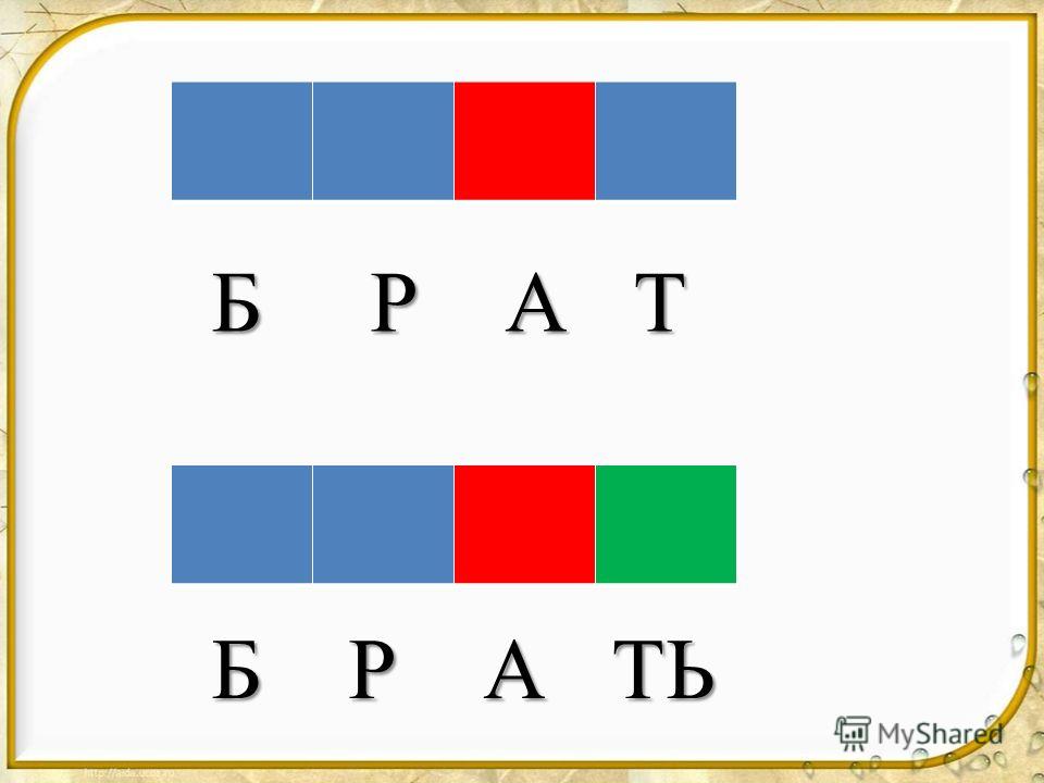 Слоговая схема слова