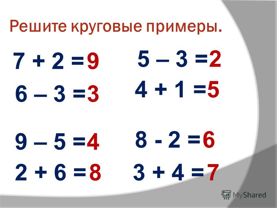 Темно решить. Как решать круговые примеры. Пример решения круговых примеров. Реши круговые примеры. Как решить пример.