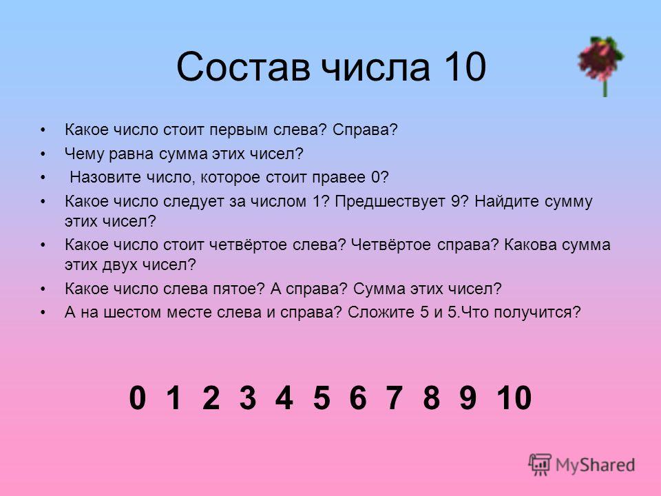 Какого числа равны. Состав числа 10 презентация. Десятые числа. Какое число. Состав числа после 10.