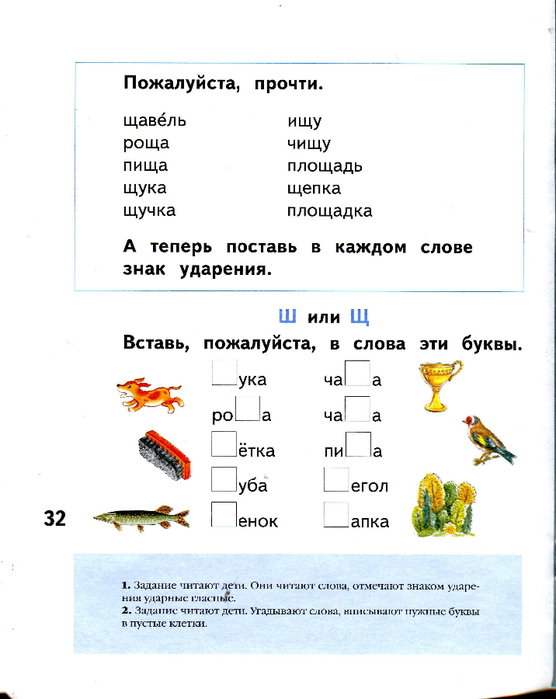 Звуковая схема слова щавель