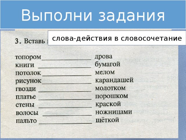 Презентация по русскому языку 1 класс слова названия предметов действий признаков школа россии