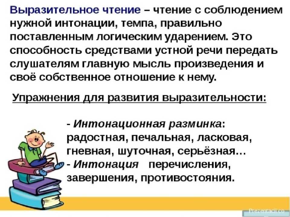 Презентация выразительное чтение