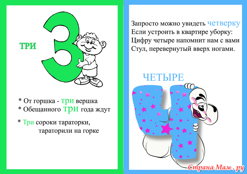 Проект про цифру 3 для 1 класса