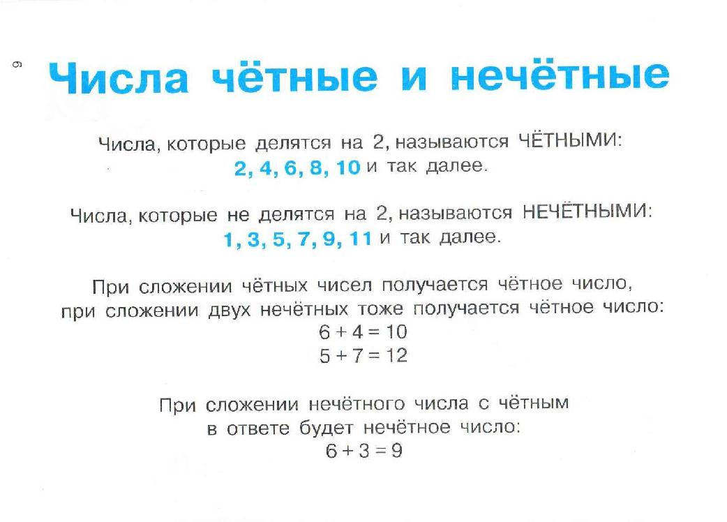 Задачи о четных и нечетных числах проект 6 класс