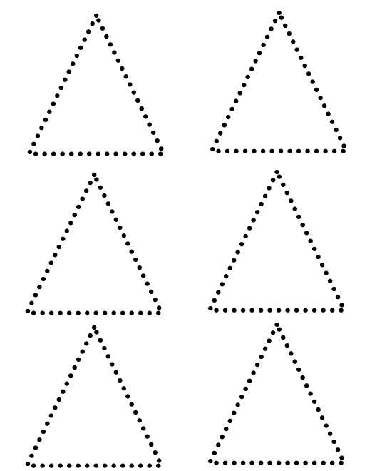 Треугольников по 6 точкам
