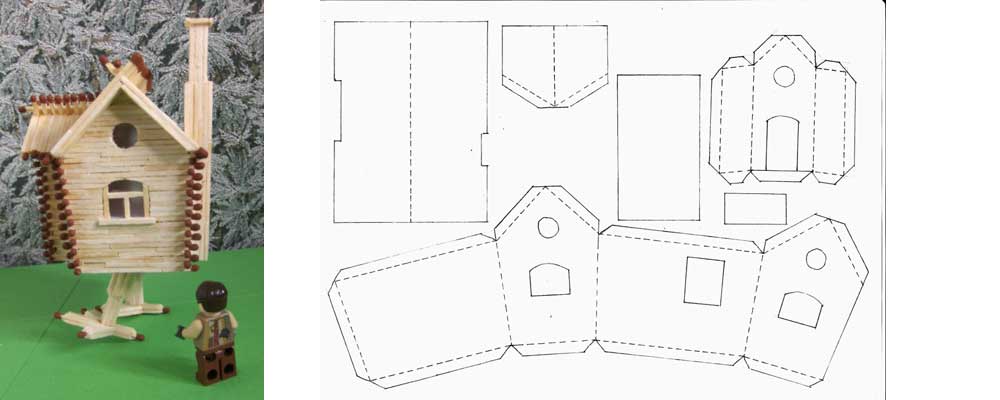Сказочные домики из картона своими руками схемы