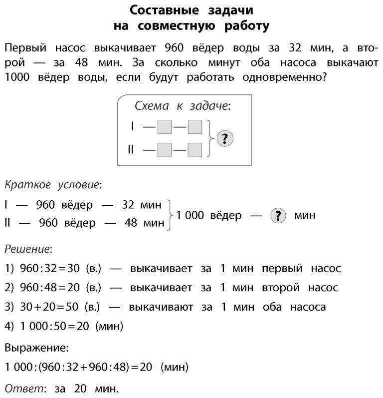 Решение задач 4 класс презентация 2 четверть