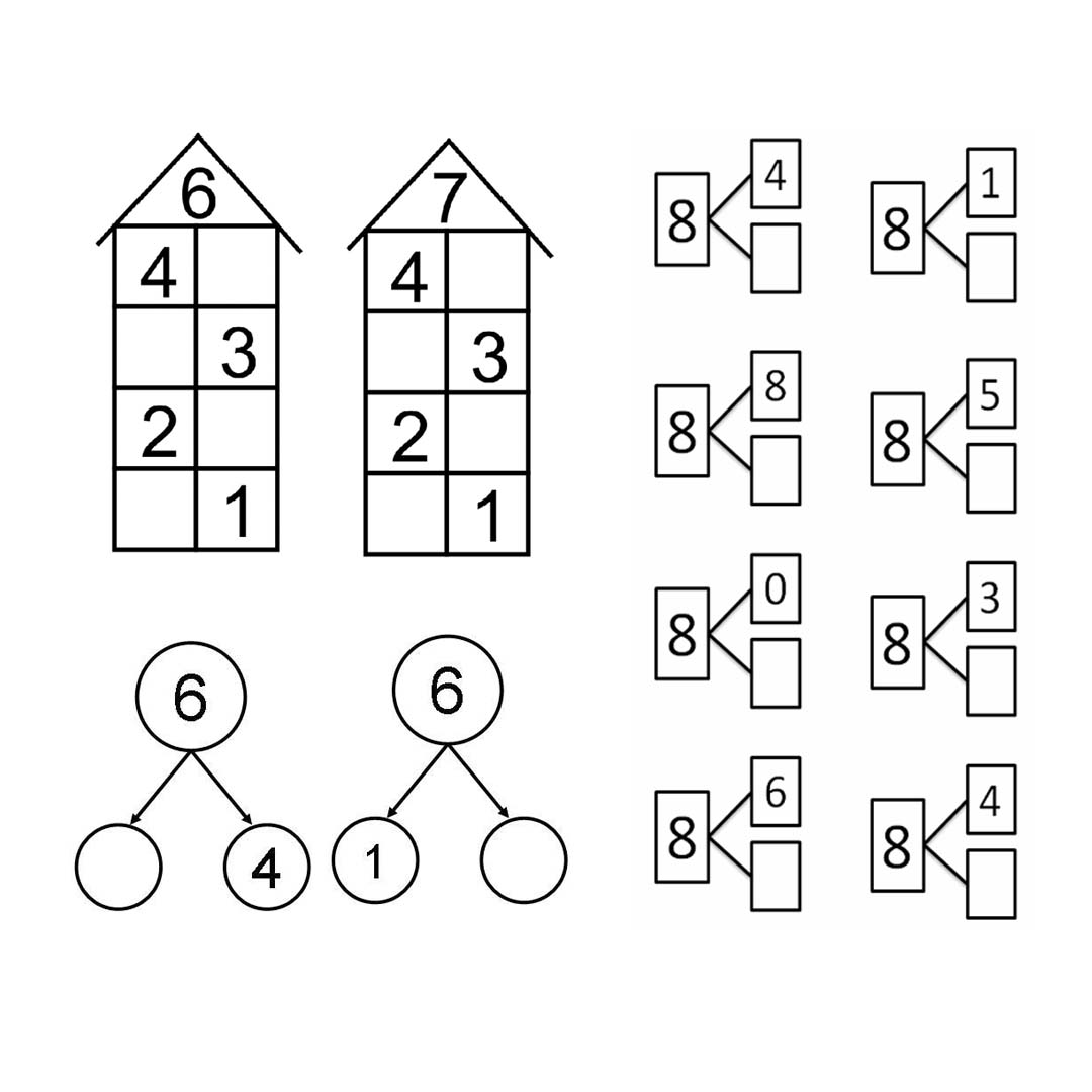 Состав числа тесты. Числовые домики состав числа. Узорова домики состав числа. Состав числа задания для дошкольников домики. Числовые домики 2 3 задания для дошкольников.