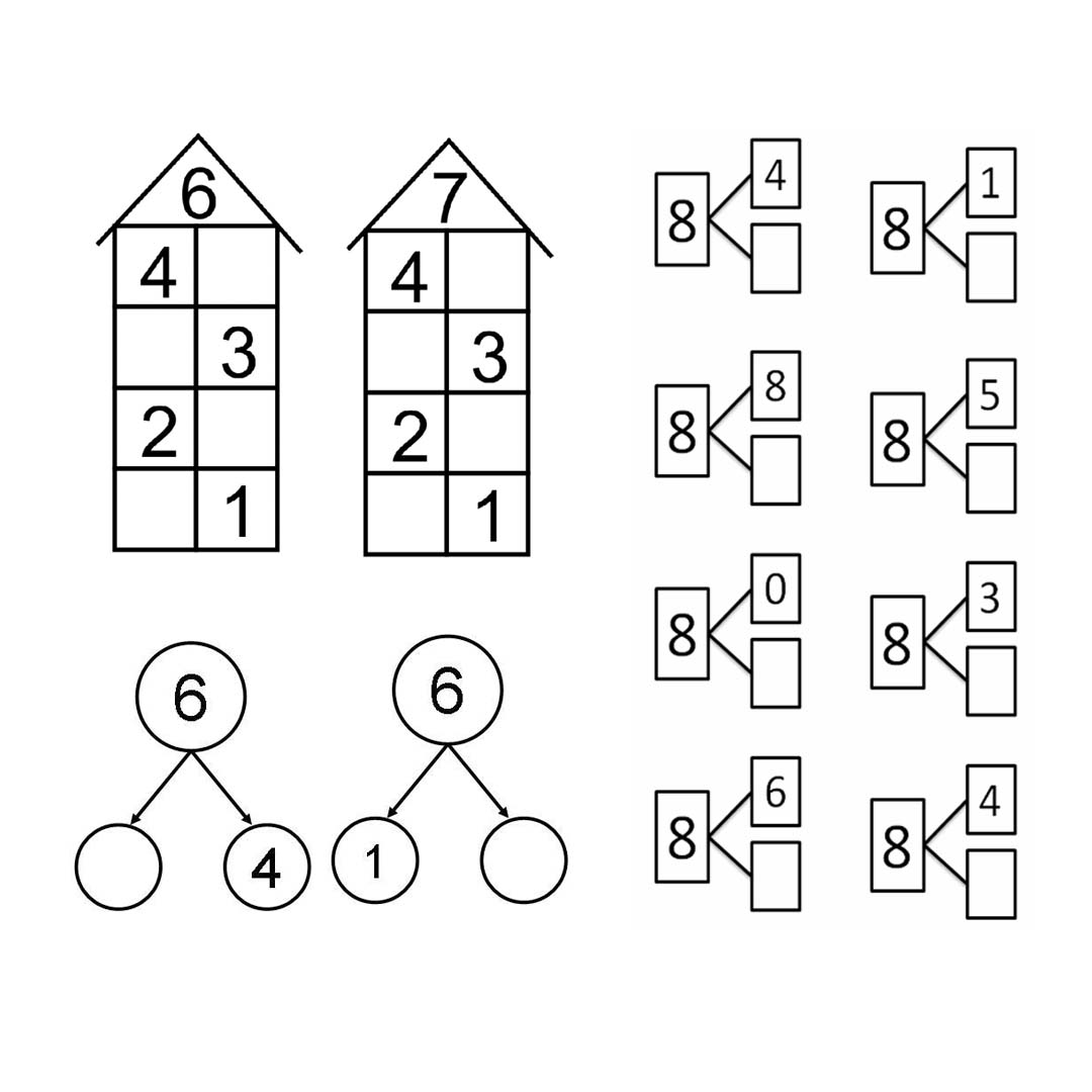 Математические Домики Состав Числа Распечатать