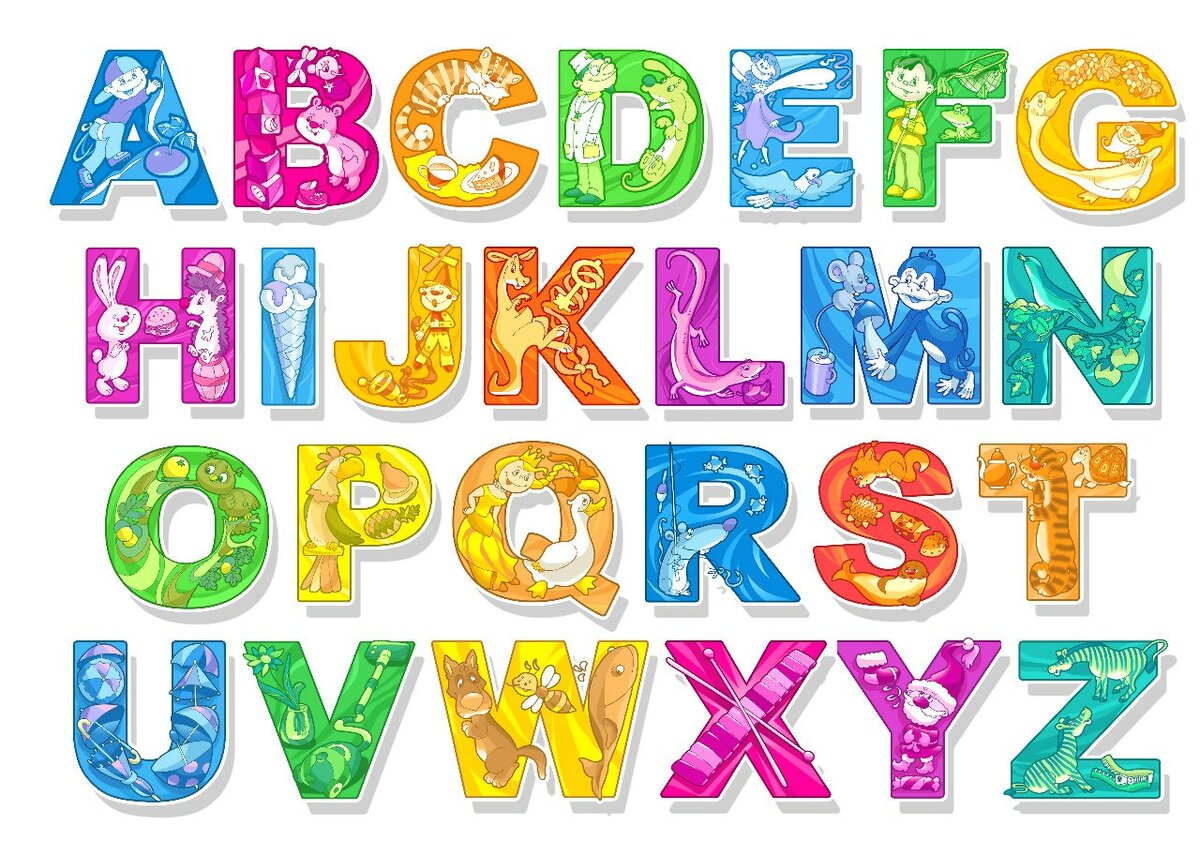 Английский алфавит показать буквы
