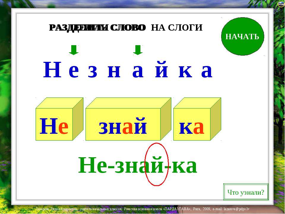 Какое слово разделено на слоги неверно рисуют кино сирень веселый