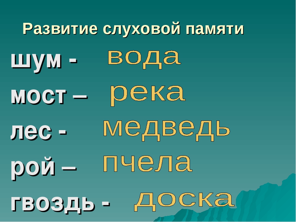 Память 10 класса. Тренировка слуховой памяти. Развитие слуховой памяти. Упражнения на развитие слуховой памяти.