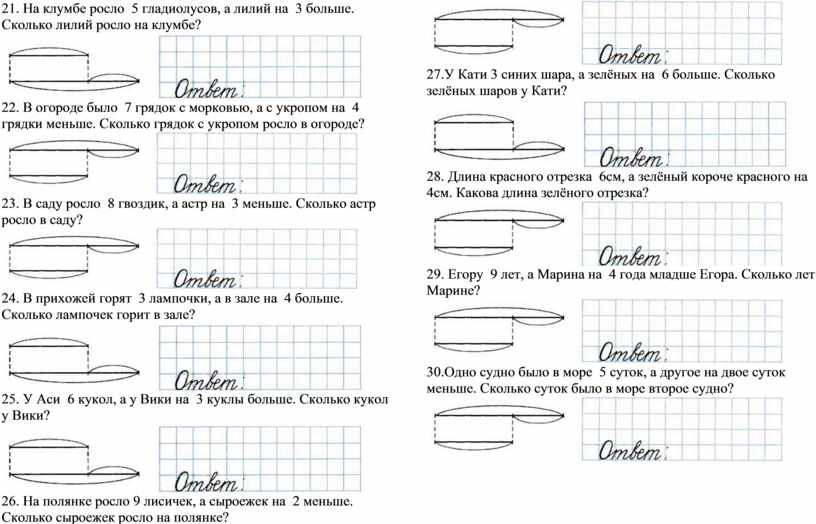 Чертеж по математике 3 класс